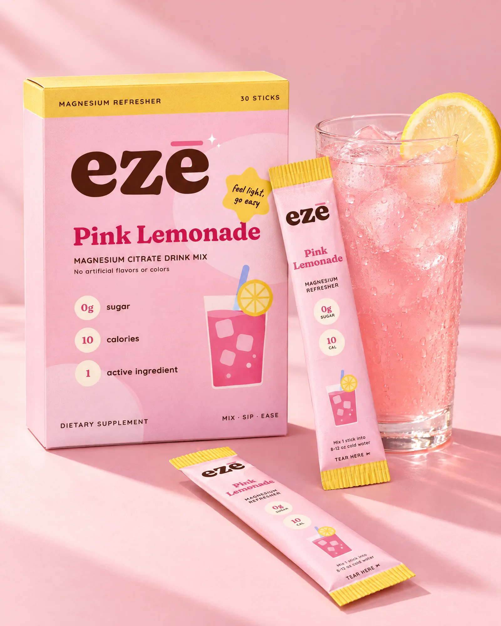 ezē magnesium refresher pink lemonade